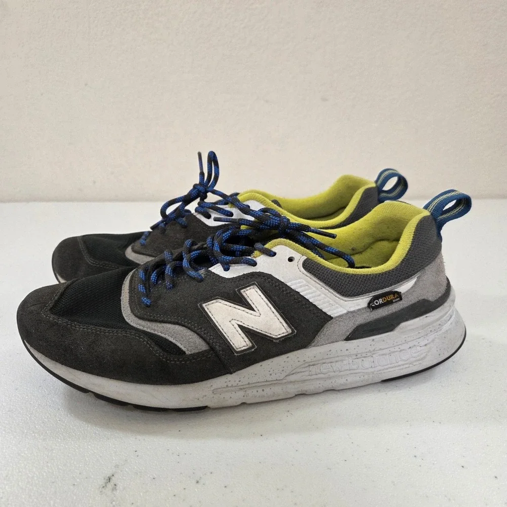 New Balance 997H Cordura Black Grey Yellow Blue‎ Sneakers MS997HJA Mens 14